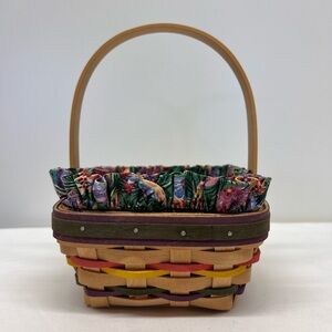 1998 Longaberger Small Natural Easter Basket with Liner